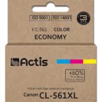 Actis KC-561 encre pour imprimante Canon, remplacement Canon CL-561XL ; Suprême ; 18ml ; bleu, violet, jaune. Imprime 60% de plus que l'OEM.