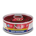 FARMINA N&D Cat Quinoa Weight Management Adult – aliment humide pour chats – 70 g