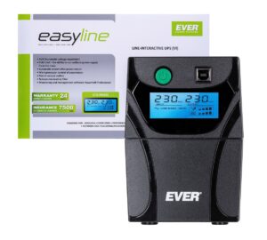 Ever EASYLINE 650 AVR USB Interactivité de ligne 0,65 kVA 360 W