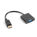 Lanberg AD-0002-BK câble vidéo et adaptateur 0,2 m VGA (D-Sub) DisplayPort Noir