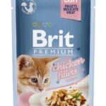 BRIT Premium Kitten Chicken fillets - nourriture humide pour chat - 85g