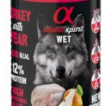 ALPHA SPIRIT WET Dinde avec poire - nourriture humide pour chien - 400g