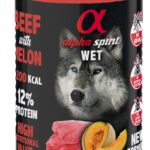 ALPHA SPIRIT WET Manzo con melone - cibo umido per cani - 400g