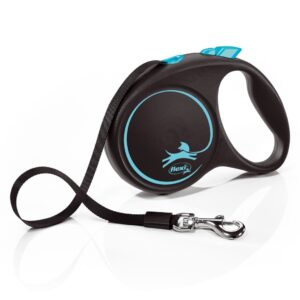 Flexi Laisse automatique Black Design M 5 m, Bleu
