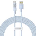 Baseus Gem Câble de charge rapide USB A vers USB C 2 m 100 W Bleu