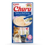 INABA Churu Tuna with Beef Recipe - Friandise pour chat - 4x14 g