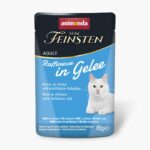 ANIMONDA Vom Feinsten Adult Raffinesse en gelée riche en poulet avec cabillaud - nourriture humide pour chat - 85 g