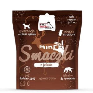 SYTA MICHA Mini friandises cerf - gourmandise pour chien - 60 g