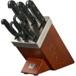 Jeu de couteaux dans un bloc d'affûtage ZWILLING Gourmet 7 éléments
