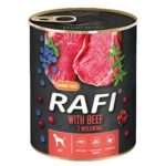 Dolina Noteci Rafi Nourriture humide pour chiens avec bœuf, myrtilles et canneberges - 800g