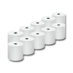 Qoltec 51892 Rouleau thermique 80 x 80 | 55g/m2 | 10 pièces | sans BPA