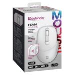 SOURIS DEFENDER FEAM MM-296 RF SILENCIEUX BLANC