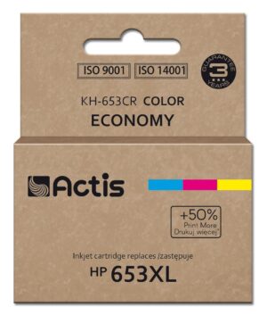 Actis KH-653CR encre d'imprimante, remplacement HP 653XL 3YM74AE ; Premium ; 18ml ; 300 pages ; couleur
