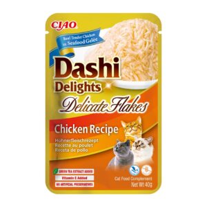 INABA CAT Dashi Delights Flocons délicats de poulet - friandise pour chat - 40g