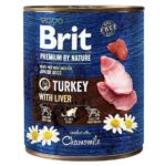 BRIT Premium by nature Junior Turkey with Liver - nourriture humide pour chien - 800g