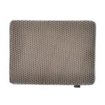 DIAMENTIQ Tappeto rettangolare grigio - Tappeto per lettiera per gatti - 45 x 60 cm
