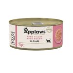 APPLAWS Tuna fillet with prawn in broth - nourriture humide pour chat - 70g