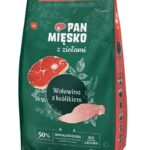 PAN MIĘSKO with herbs Beef with rabbit M - aliments secs pour chiens - 9kg