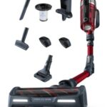 Tefal TY9879WO aspirateur balai et balai électrique Sans sac 0,9 L Noir, Rouge
