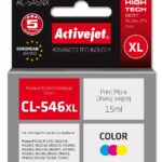 Activejet AC-546NX Encre pour imprimante Canon, Remplacement Canon CL-546XL; Suprême; 15 ml; couleur, cyan, magenta, jaune