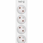 KERG multiprise avec disjoncteur-4 prises 3USB 16A 3m