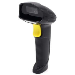 Qoltec 50853 Lecteur de codes-barres laser 1D | 2D | Noir