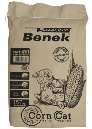 Certech Super Benek Corn Cat - Litière de maïs aggloméré 25 l