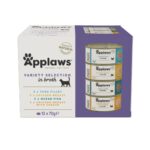 APPLAWS Variety selection multipack in broth - nourriture humide pour chat - 12x70g