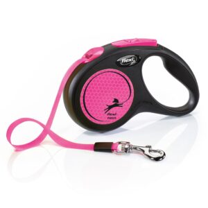 Flexi New Neon S 5 m Jaune Chien Laisse avec enrouleur