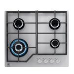 Electrolux KGG753753K Table de cuisson à gaz, 4 brûleurs, noir