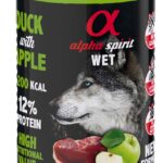 ALPHA SPIRIT WET Canard avec pomme - nourriture humide pour chien - 400g