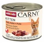 ANIMONDA Carny Kitten Veal, chicken, turkey - nourriture humide pour chat - 200g