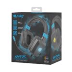 FURY NFU-1584 écouteur/casque Avec fil Arceau Jouer Noir, Bleu