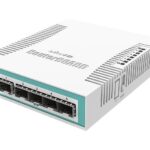 Mikrotik CRS106-1C-5S commutateur réseau Gigabit Ethernet (10/100/1000) Connexion Ethernet, supportant l'alimentation via ce port (PoE) Blanc
