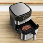 Tefal Easy Fry & Grill EY505D Unique 4,2 L Autonome 1550 W Friteuse d’air chaud Acier inoxydable