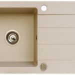 Evier monocuve avec égouttoir Maidsinks Promo 76x44 1B 1D E070053701