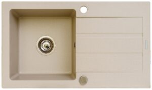 Evier monocuve avec égouttoir Maidsinks Promo 76x44 1B 1D E070053701