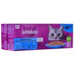 WHISKAS Fish Favourites in jelly - de croquettes pour chat - 40x85 g