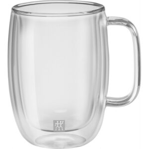 Ensemble de deux verres à latte macchiato avec poignée Zwilling Sorrento Plus