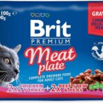 BRIT Premium Cat Meat Plate - de croquettes pour chat - 4x100g