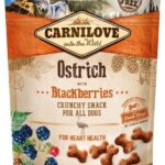 CARNILOVE Fresh Crunchy Ostrich with blackberries - friandise pour chien - 200 g