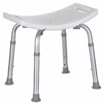 Tabouret de douche rectangulaire réglable en hauteur