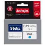 Activejet AH-963CRX encre pour imprimantes HP, Remplacement HP 963XL 3JA27AE; Premium; 1760 pages; bleu