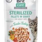 BRIT Care Cat Sterilized Tender Turkey Pouch - nourriture humide pour chats - 85 g