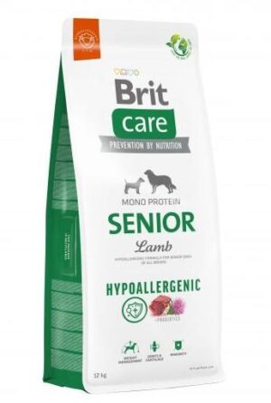 BRIT Care Hypoallergenic Senior Lamb&Rice - aliments secs pour chiens - 12 kg