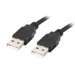 Lanberg CA-USBA-20CU-0018-BK câble USB 1.8m 2.0 USB A Noir