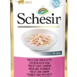 SCHESIR in jelly Chicken with ham - nourriture humide pour chat - 50 g