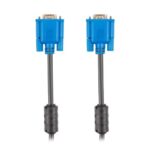 Lanberg CA-VGAC-10CU-0050-BK câble VGA 5 m VGA 15pin Noir