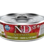 FARMINA N&D Cat Quinoa Duck&Coconut Adult – nourriture humide pour chat – 80 g