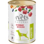 4VETS Natural Allergy Lamb Dog - nourriture humide pour chien - 400 g